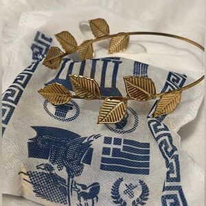 NWOT Greek Gold Leaf Headband made in Greece